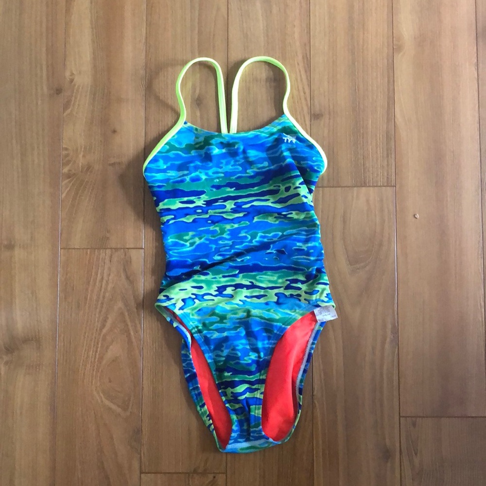 TYR fixed back one piece swimsuit